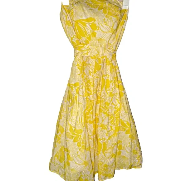 Classic 90s Lilly Pulitzer strapless dress - Picture 4 of 10